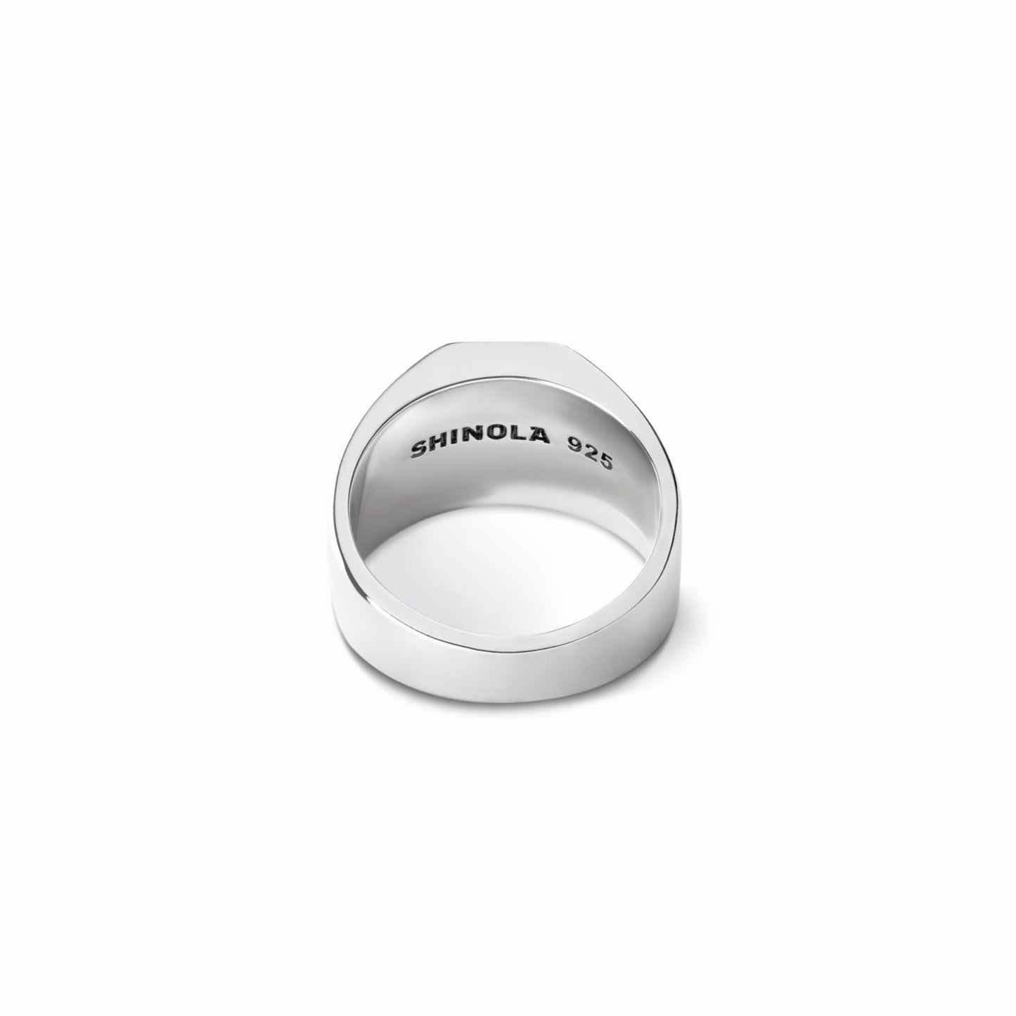 Shinola Octagonal Inlay Signet Ring Turquoise