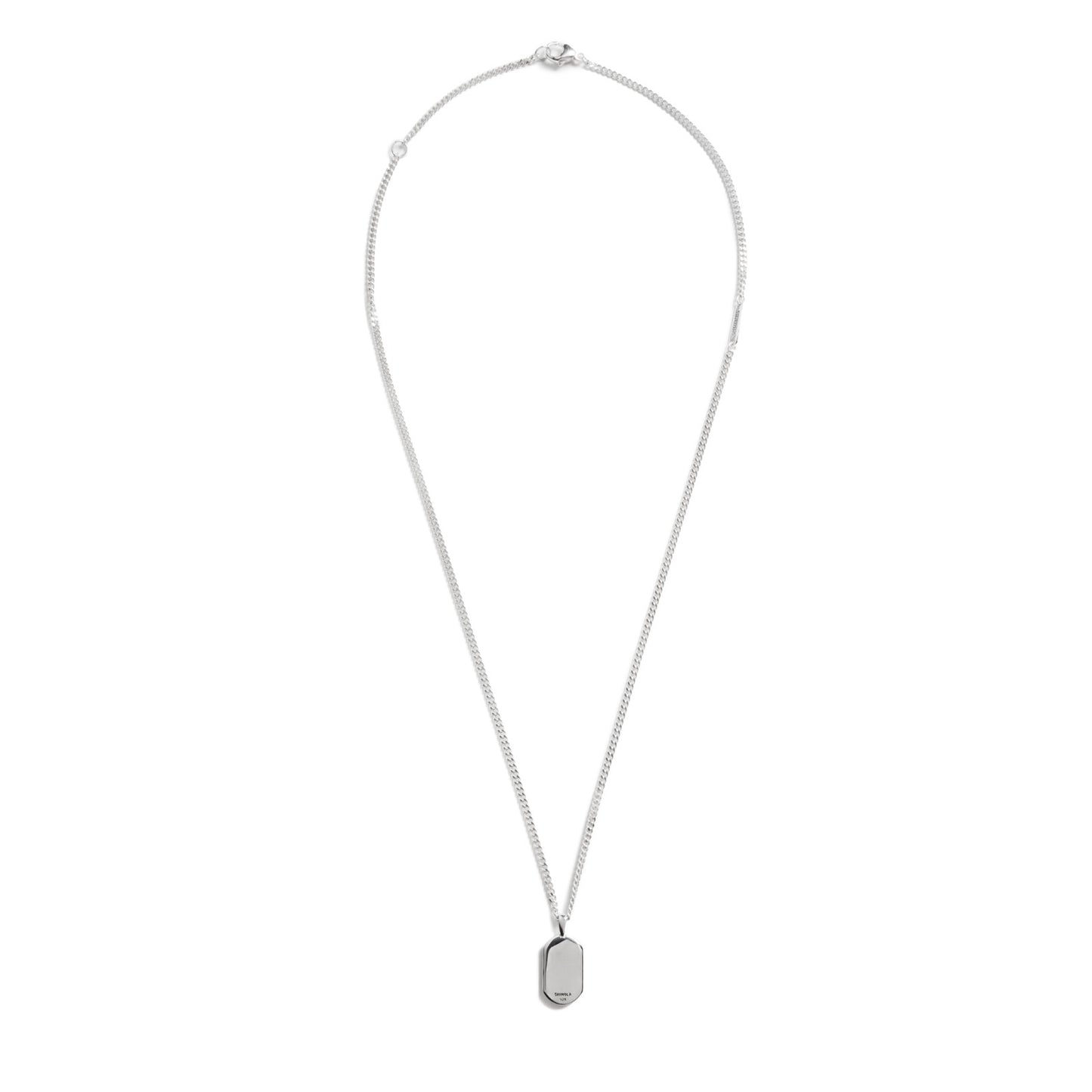 Shinola 21mm Turquoise Inlay Tag Necklace
