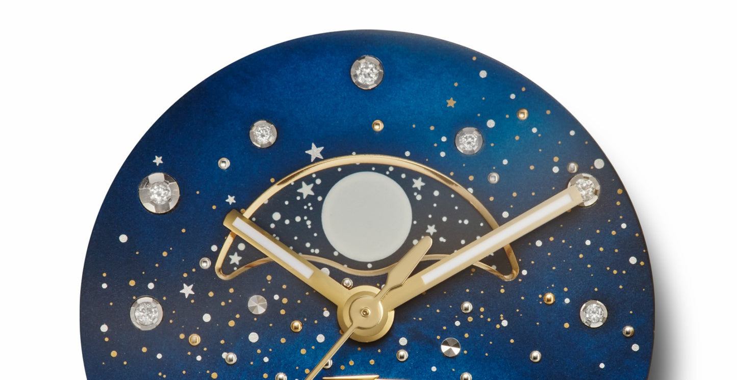 Shinola Celestial Derby Watch - Blue Mother of Pearl Diamonds