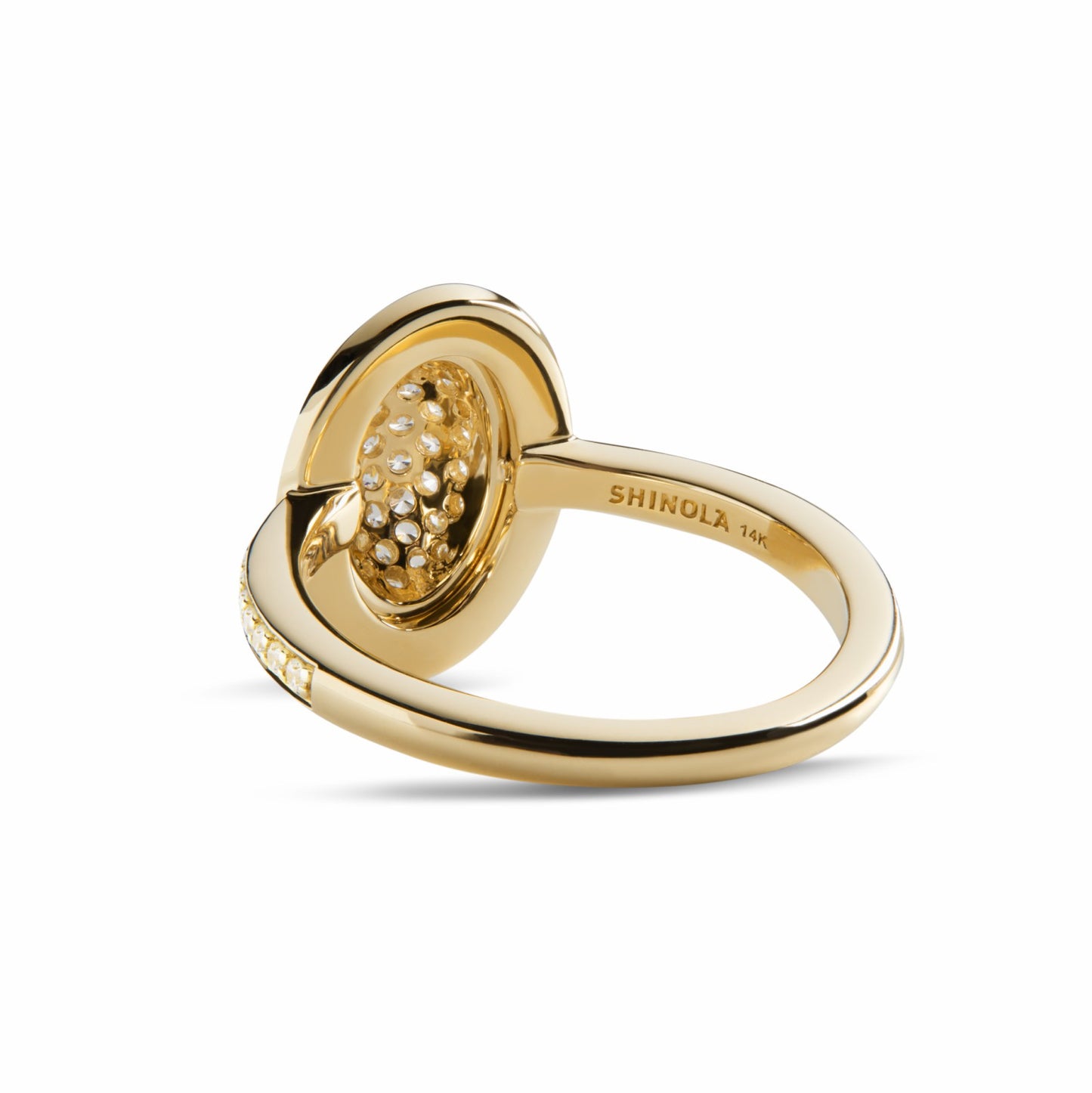 Shinola Diamond Pave Oval Ring | Shinola