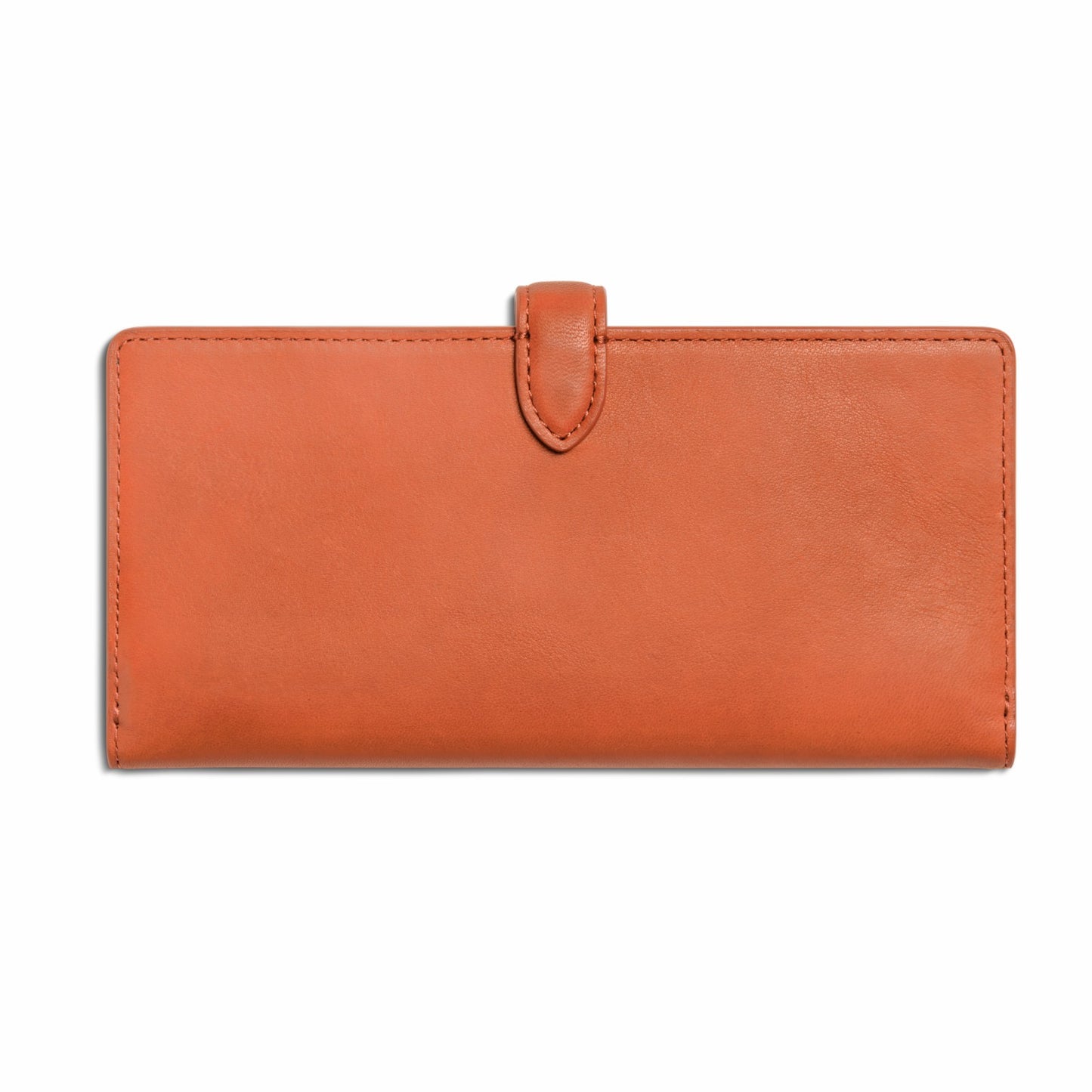 Shinola Continental Snap Wallet - Rust
