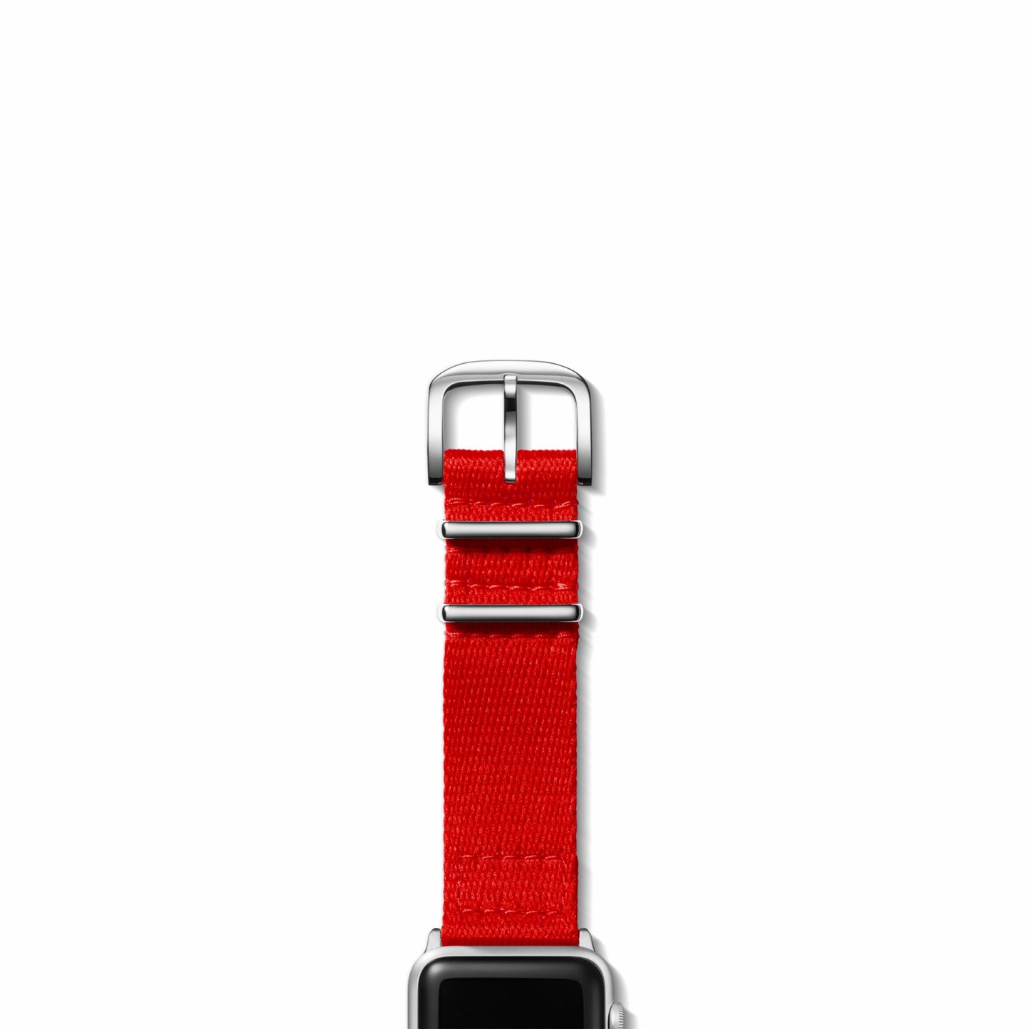 Shinola 24mm Red Split Nylon Apple Watch Strap - Red