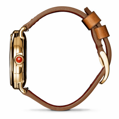 Shinola Gilda Radner Runwell Automatic Watch - Red Jasper