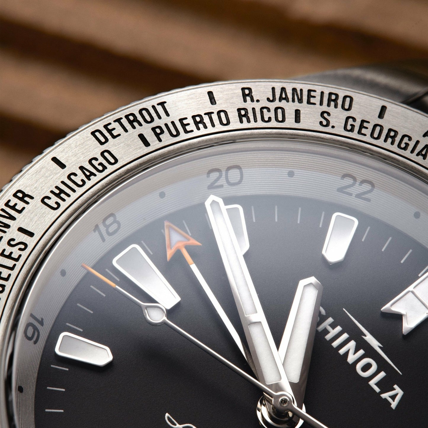 Shinola Monster Worldtimer GMT Watch