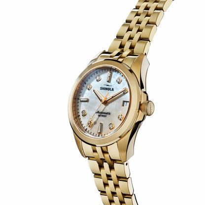 Shinola Circadian Monster Automatic Watch - Mother of Pearl Diamond