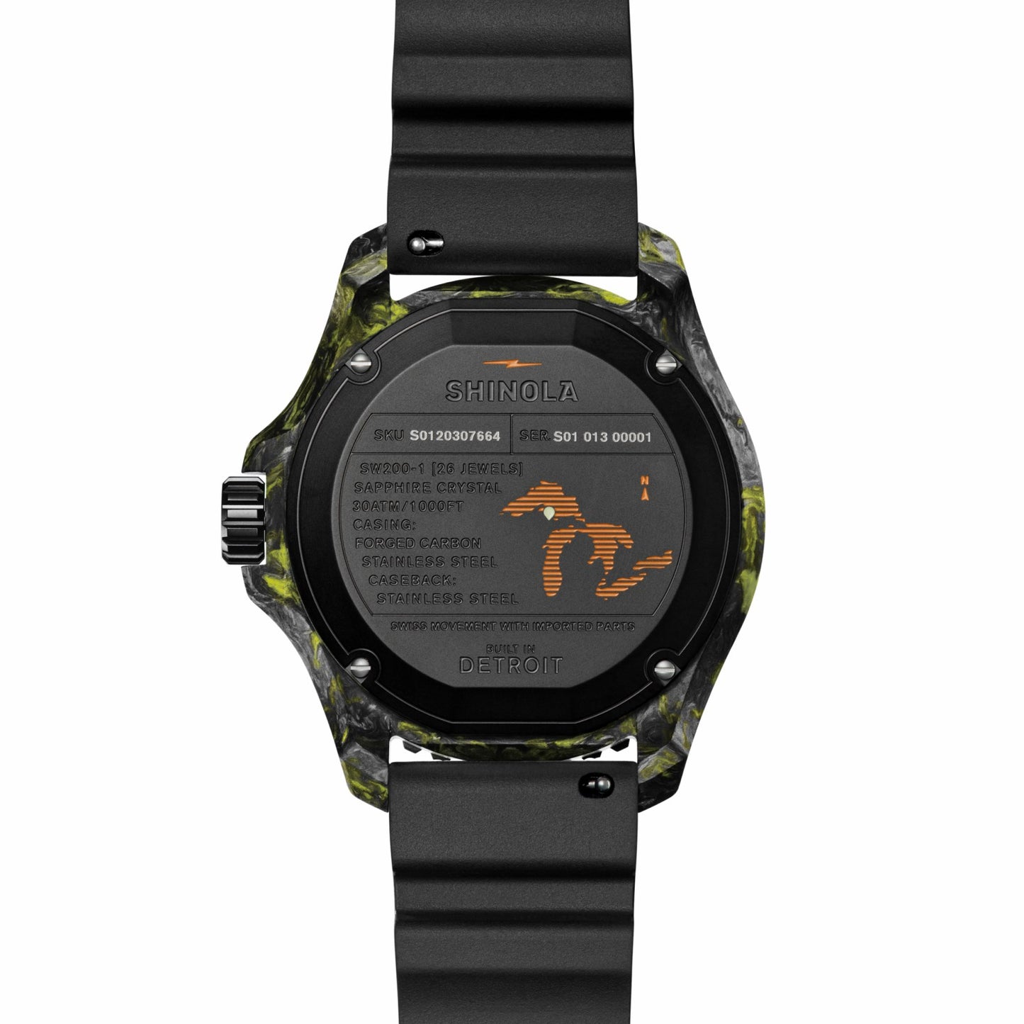 Shinola Forged Carbon Monster Watch