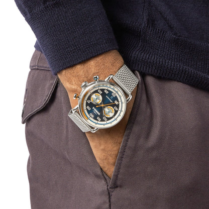 Shinola Canfield Speedway Open Road Automatic Chronograph Watch - Blue