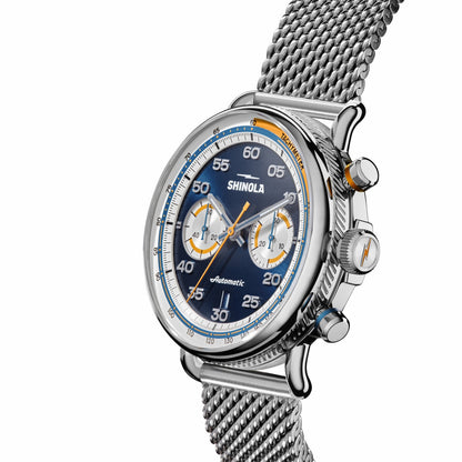 Shinola Canfield Speedway Open Road Automatic Chronograph Watch - Blue