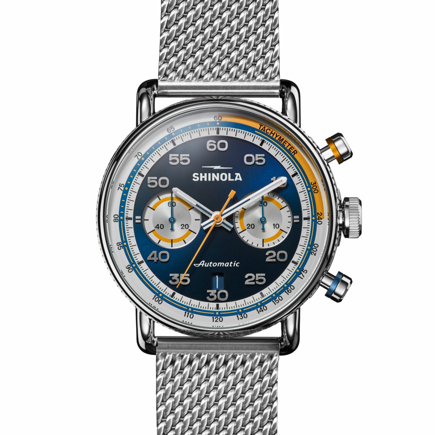 Shinola Canfield Speedway Open Road Automatic Chronograph Watch - Blue