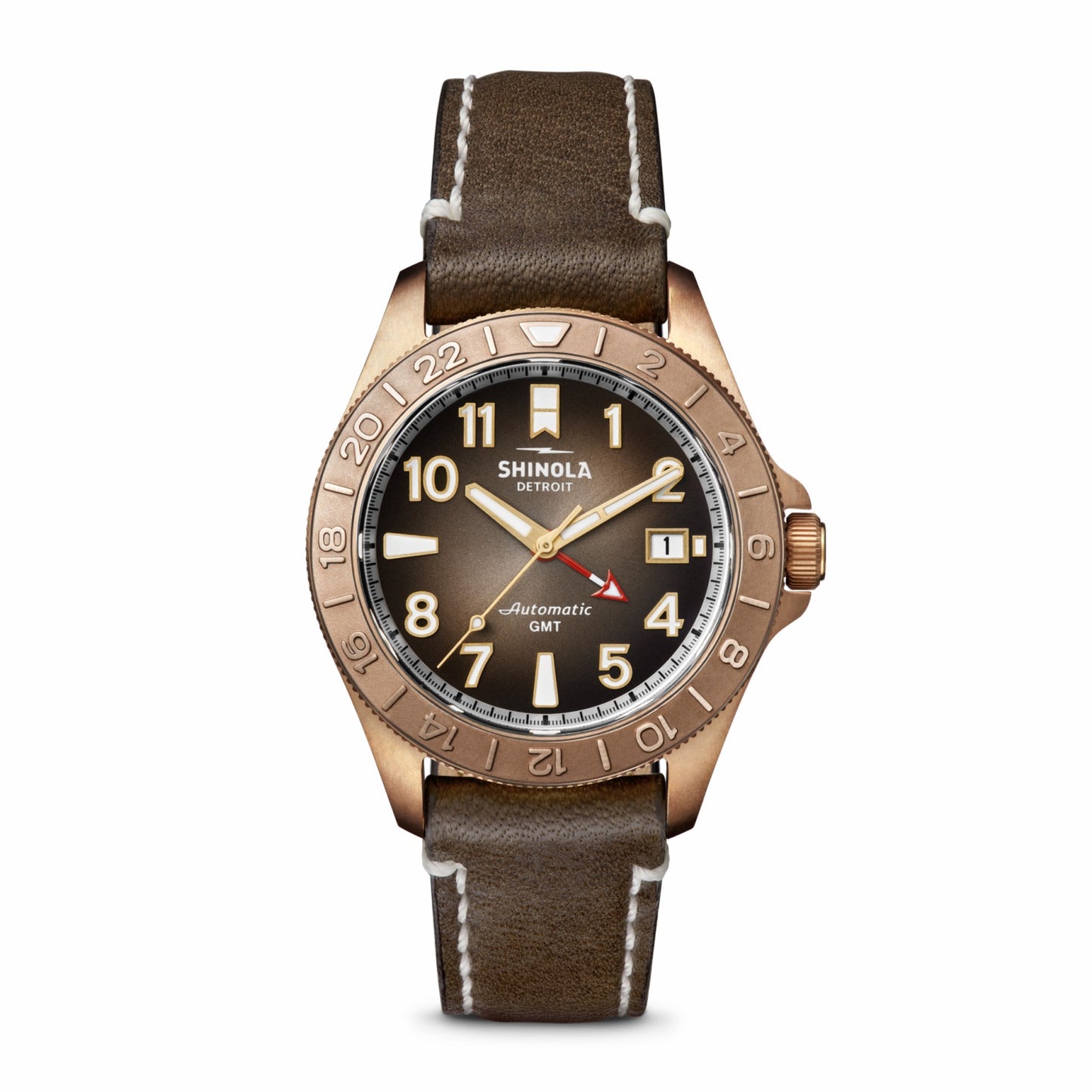 Shinola Bronze Monster GMT Automatic Watch | Shinola