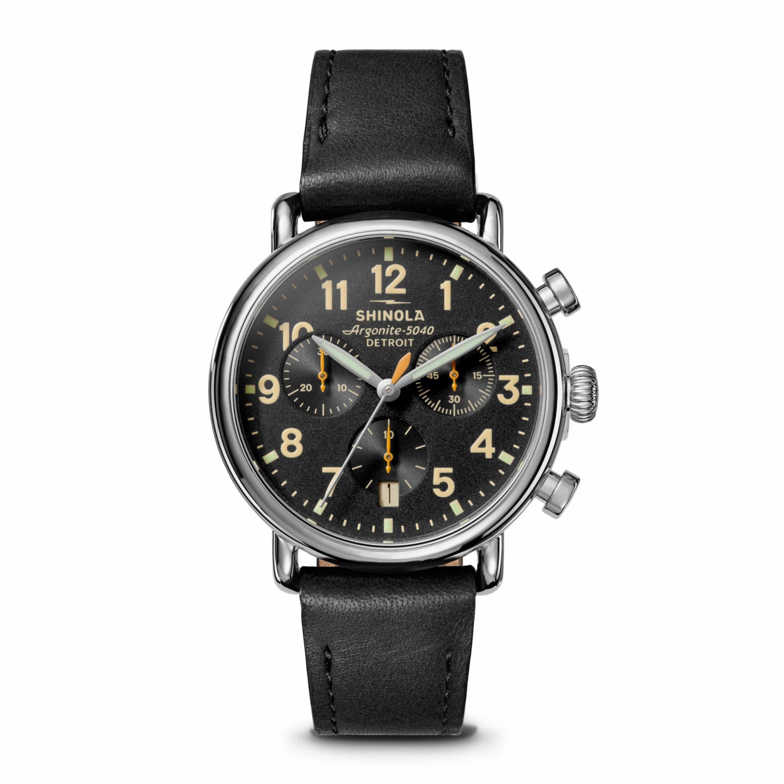 Shinola Runwell Chronograph Watch - Exclusive Black