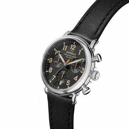 Shinola Runwell Chronograph Watch - Exclusive Black