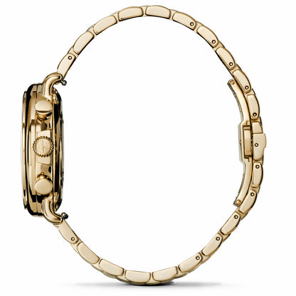 Shinola Runwell Chronograph Watch - MOP Gold Bracelet