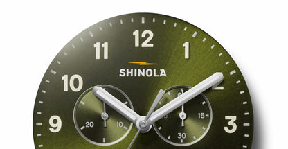 Shinola Canfield Chronograph Watch - Dark Olive