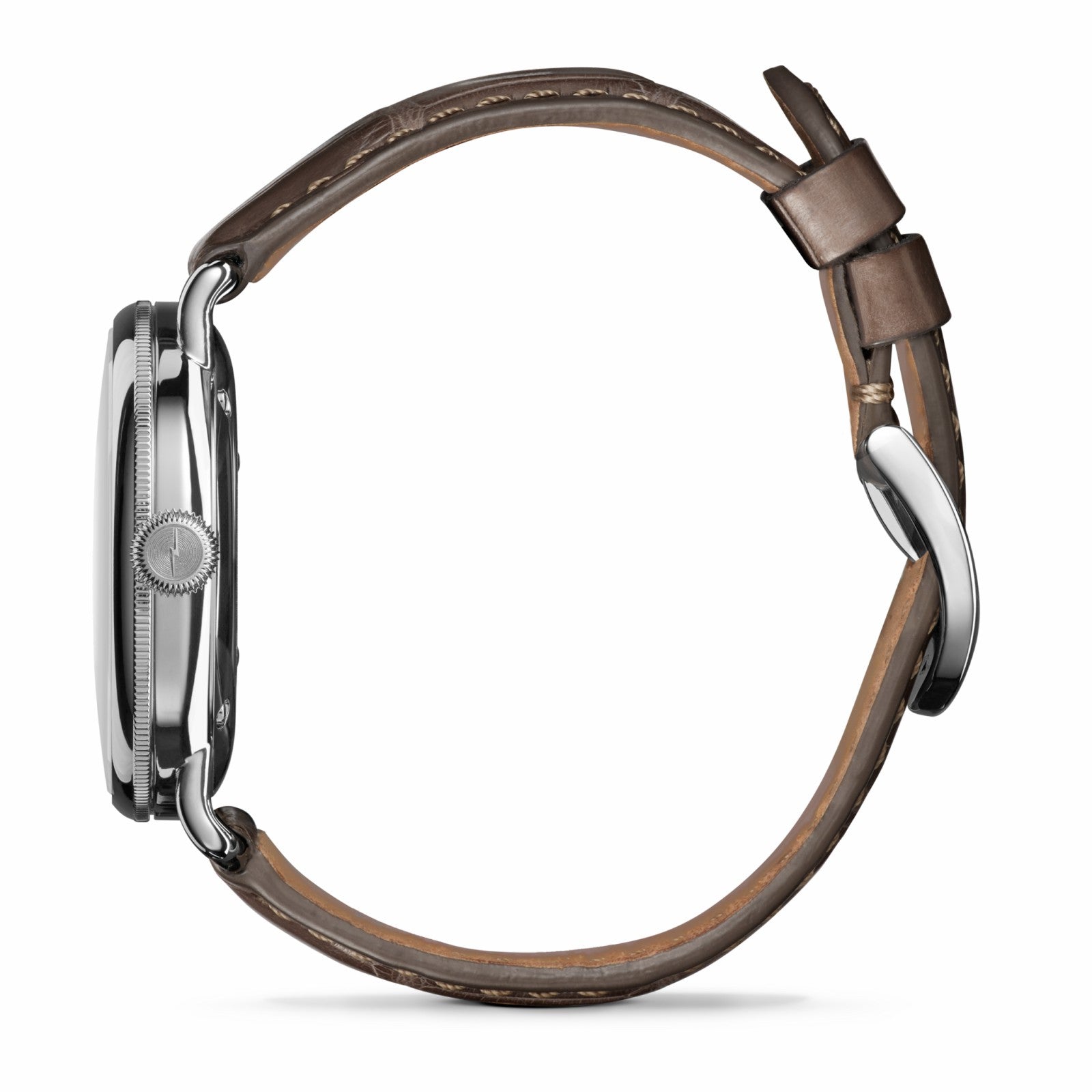 Shinola Canfield Watch - Gray Brown Alligator Strap