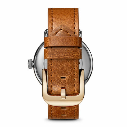 Shinola Canfield Watch - MOP Tan Leather Strap