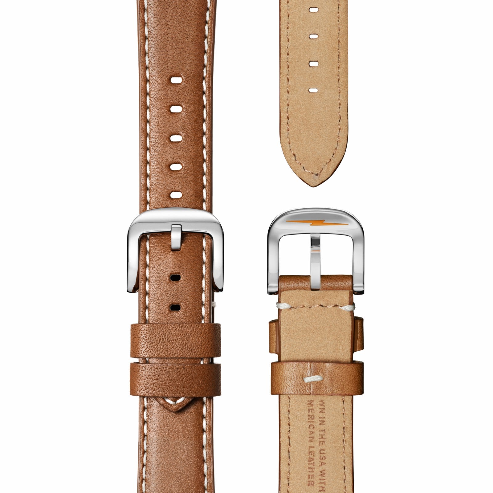 Shinola Runwell Watch - White Tan Leather Strap