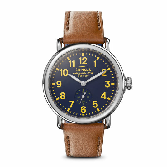 Shinola Engravable Runwell Watch - Collegiate