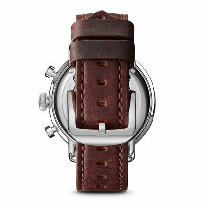 Shinola Canfield Chronograph Watch - Cattail Leather Strap