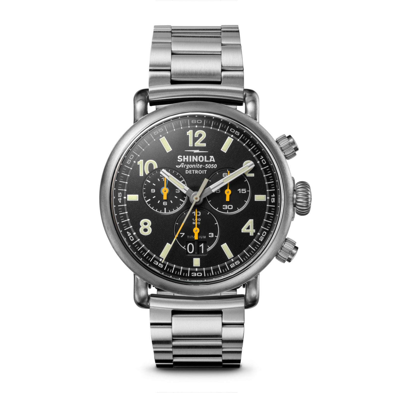 Shinola Runwell Chronograph West Wind Watch Gift Set with Additional Strap - B