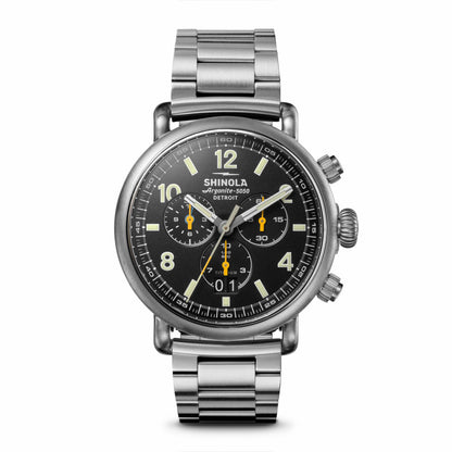 Shinola Runwell Chronograph West Wind Watch Gift Set with Additional Strap - B