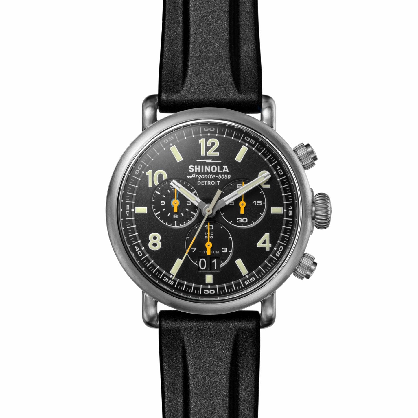 Shinola Runwell Chronograph West Wind Watch Gift Set with Additional Strap - B