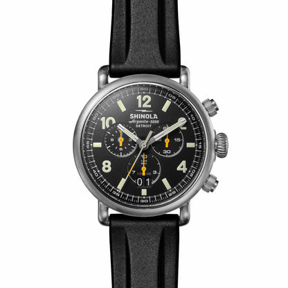Shinola Runwell Chronograph West Wind Watch Gift Set with Additional Strap - B