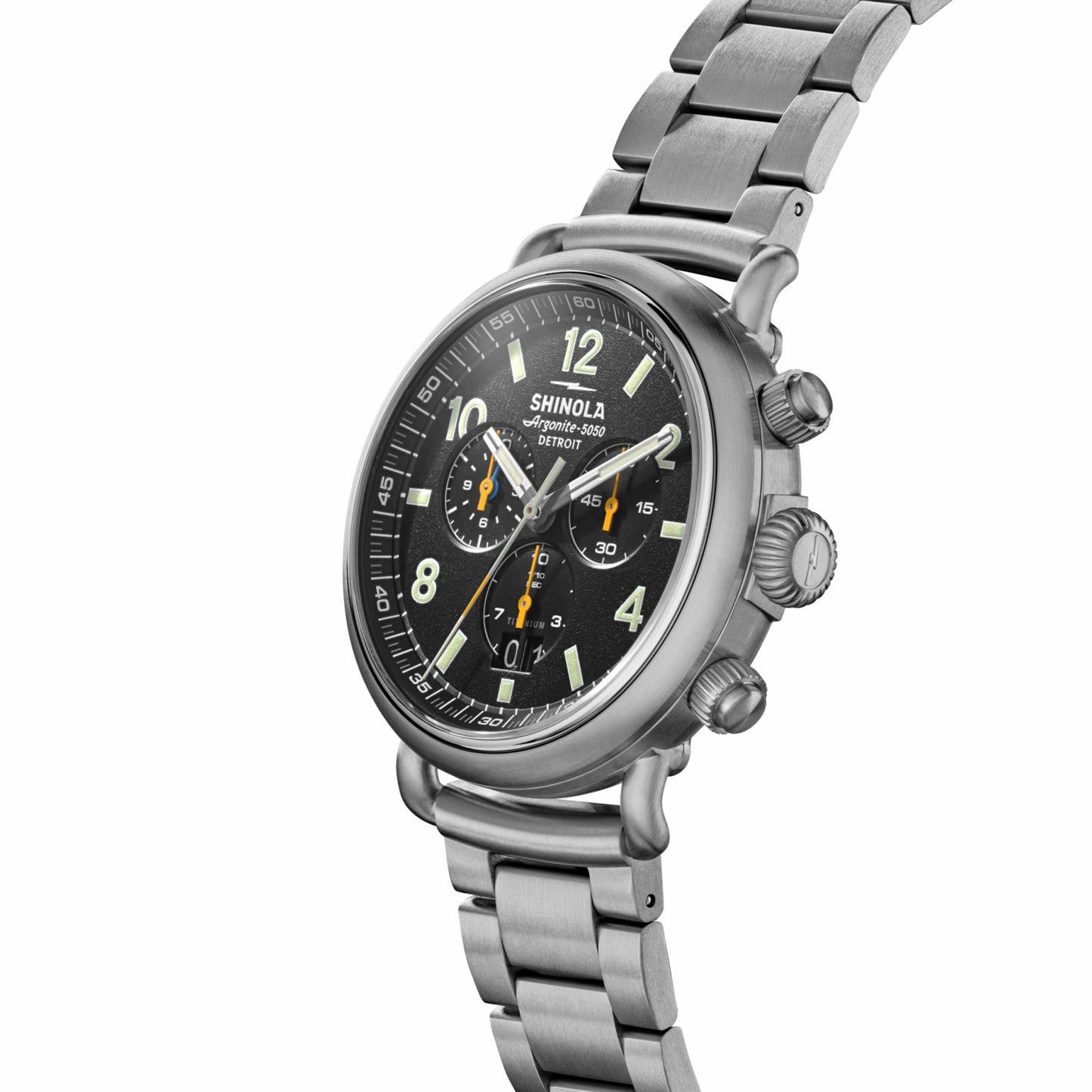 Shinola Runwell Chronograph West Wind Watch Gift Set with Additional Strap - B