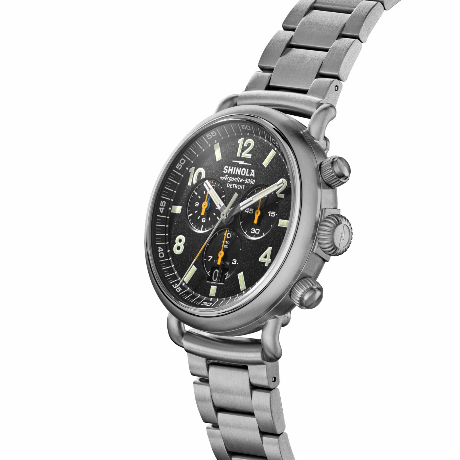 Shinola Runwell Chronograph West Wind Watch Gift Set with Additional Strap - B