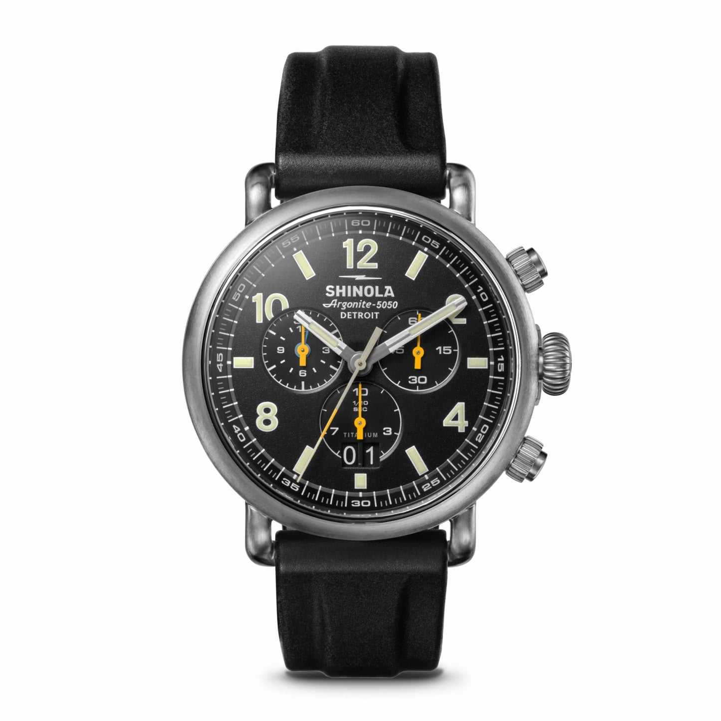 Shinola Runwell Chronograph West Wind Watch Gift Set with Additional Strap - B