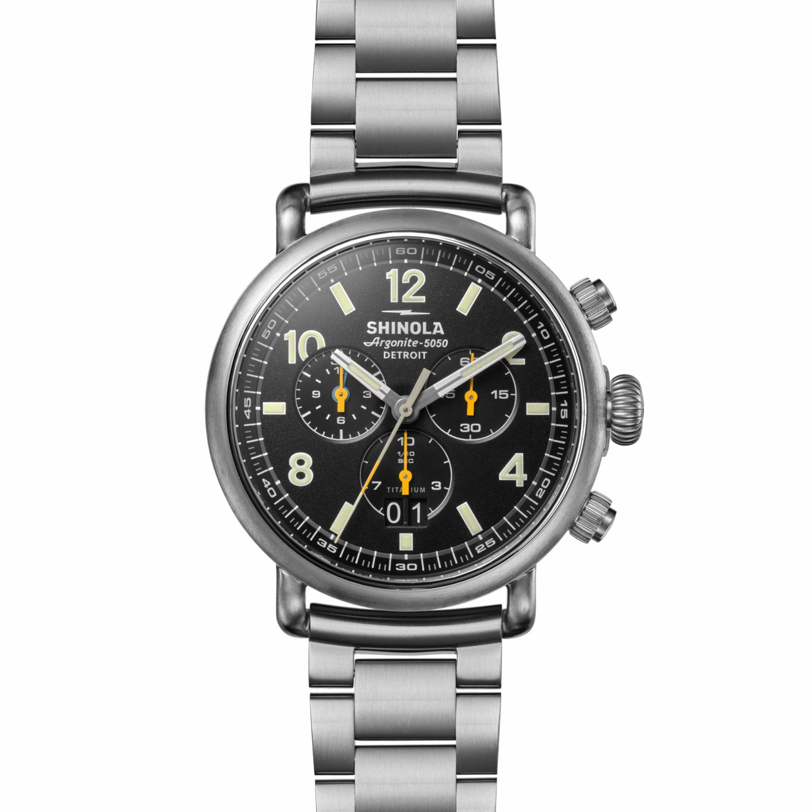 Shinola Runwell Chronograph West Wind Watch Gift Set with Additional Strap - B