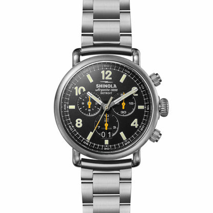 Shinola Runwell Chronograph West Wind Watch Gift Set with Additional Strap - B