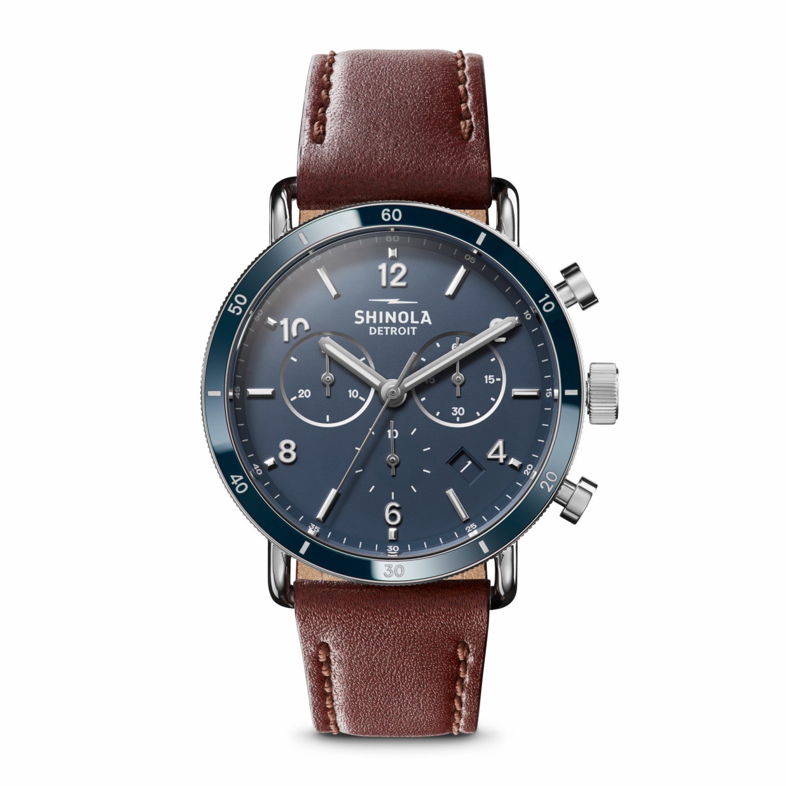 Shinola Canfield Sport Chronograph Watch - Midnight Blue