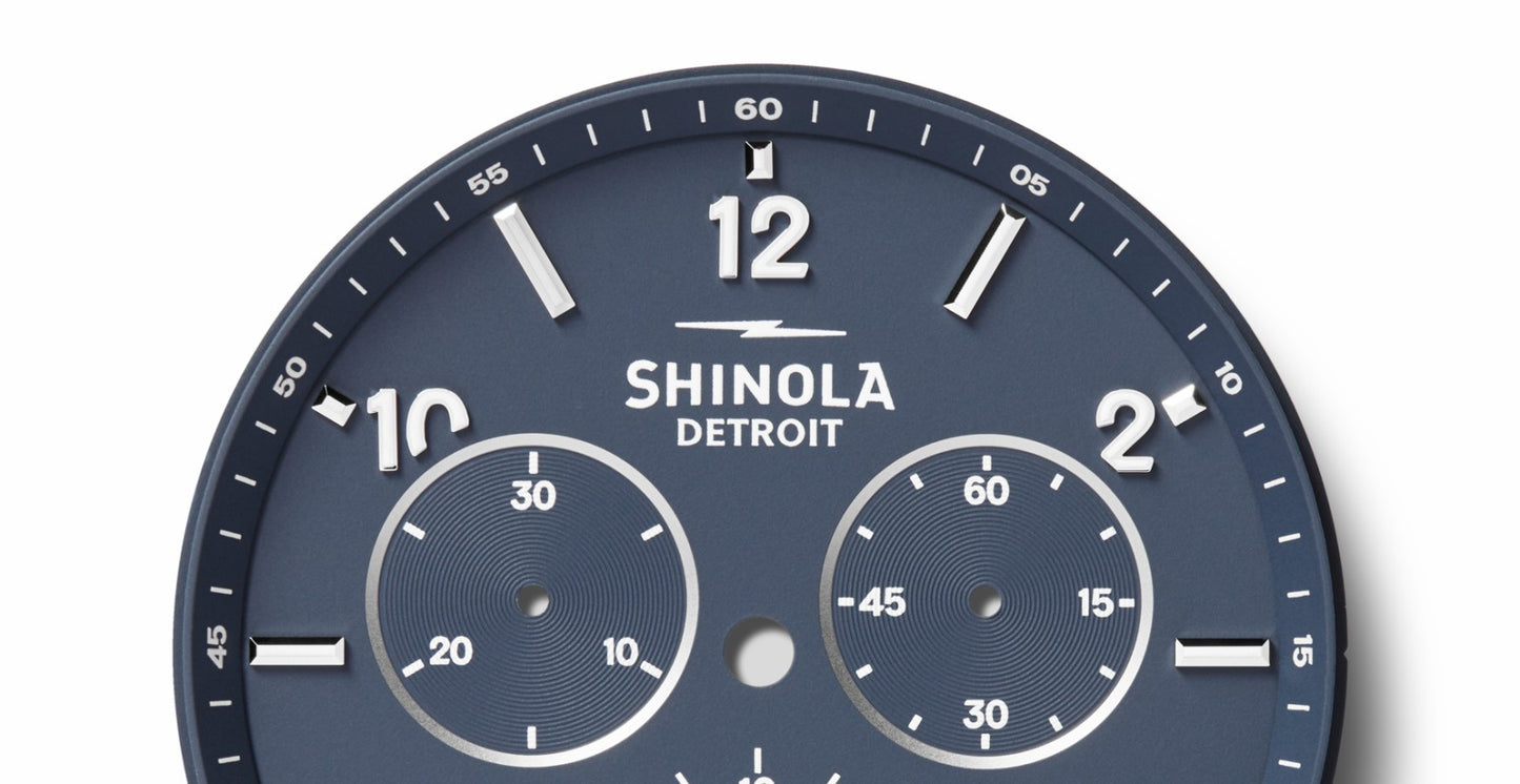 Shinola Canfield Sport Chronograph Watch - Midnight Blue