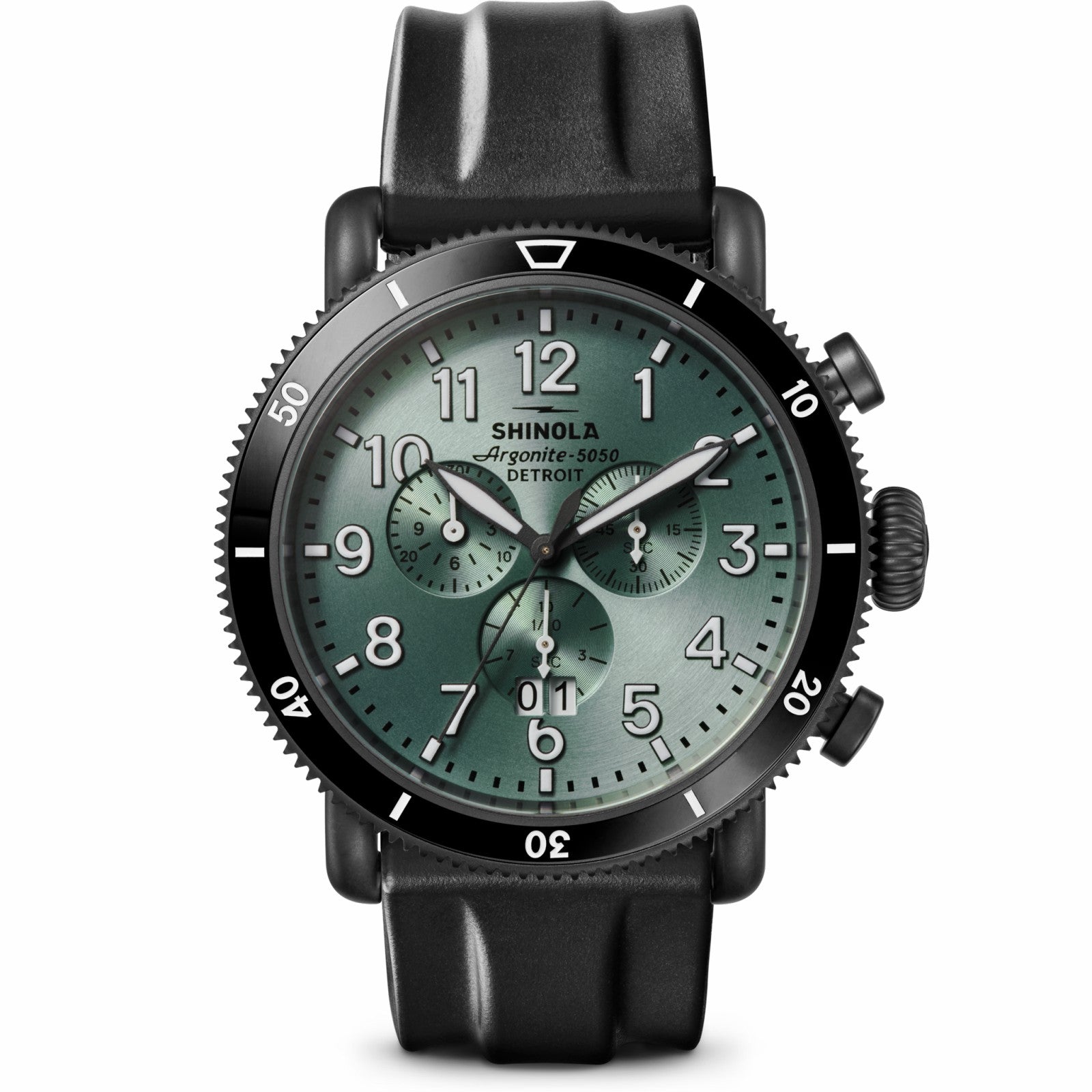 Shinola Runwell Sport Chronograph - Cypress Green