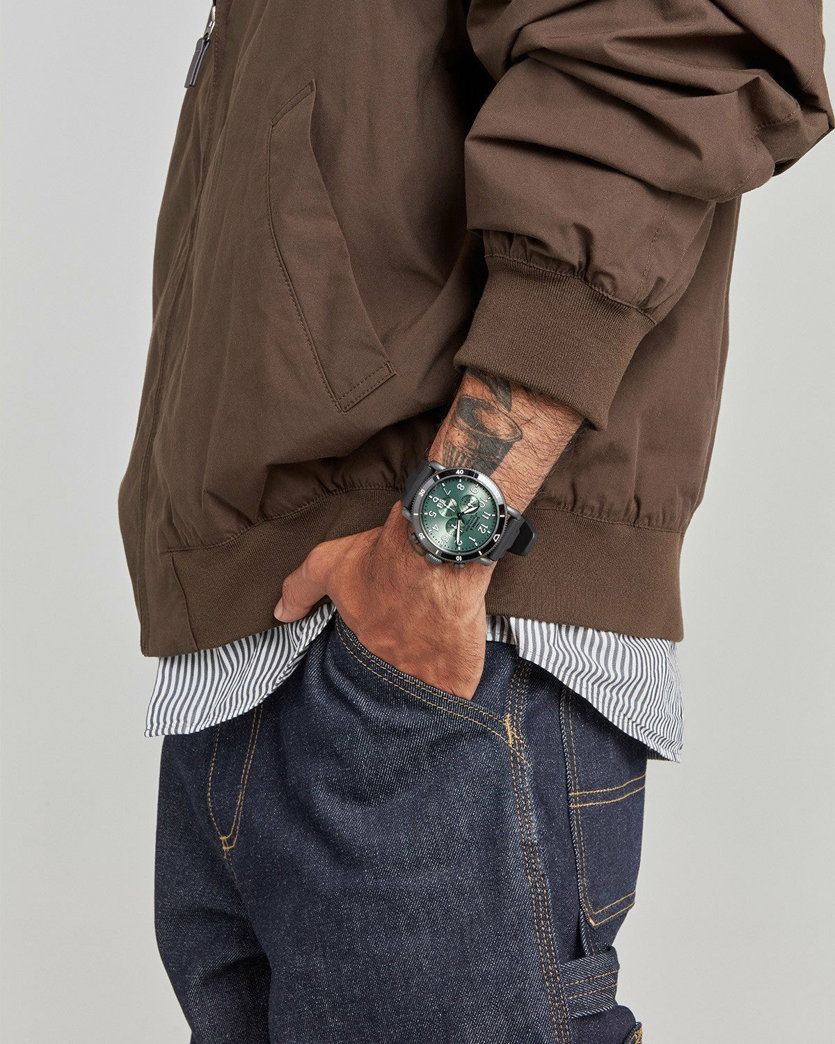 Shinola Runwell Sport Chronograph - Cypress Green