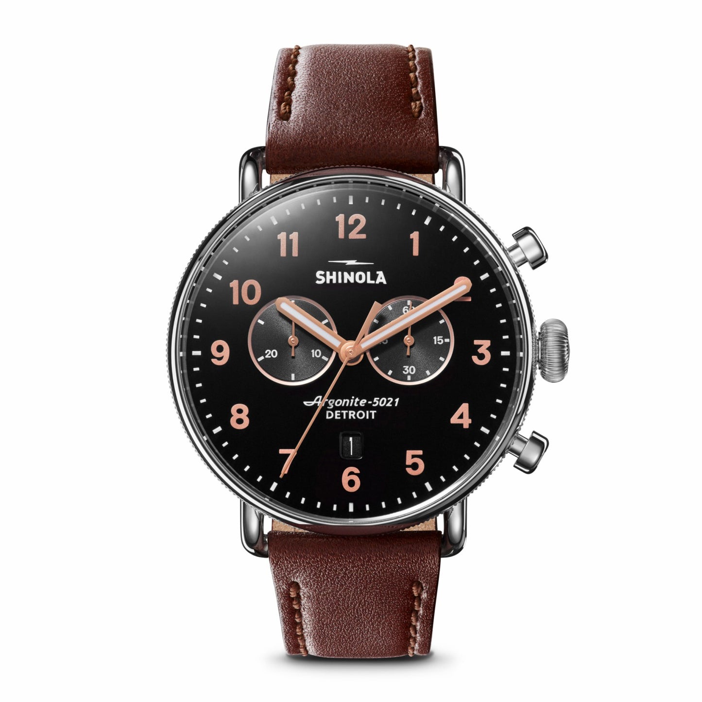 Shinola Canfield 2 Eye Chrono - Black