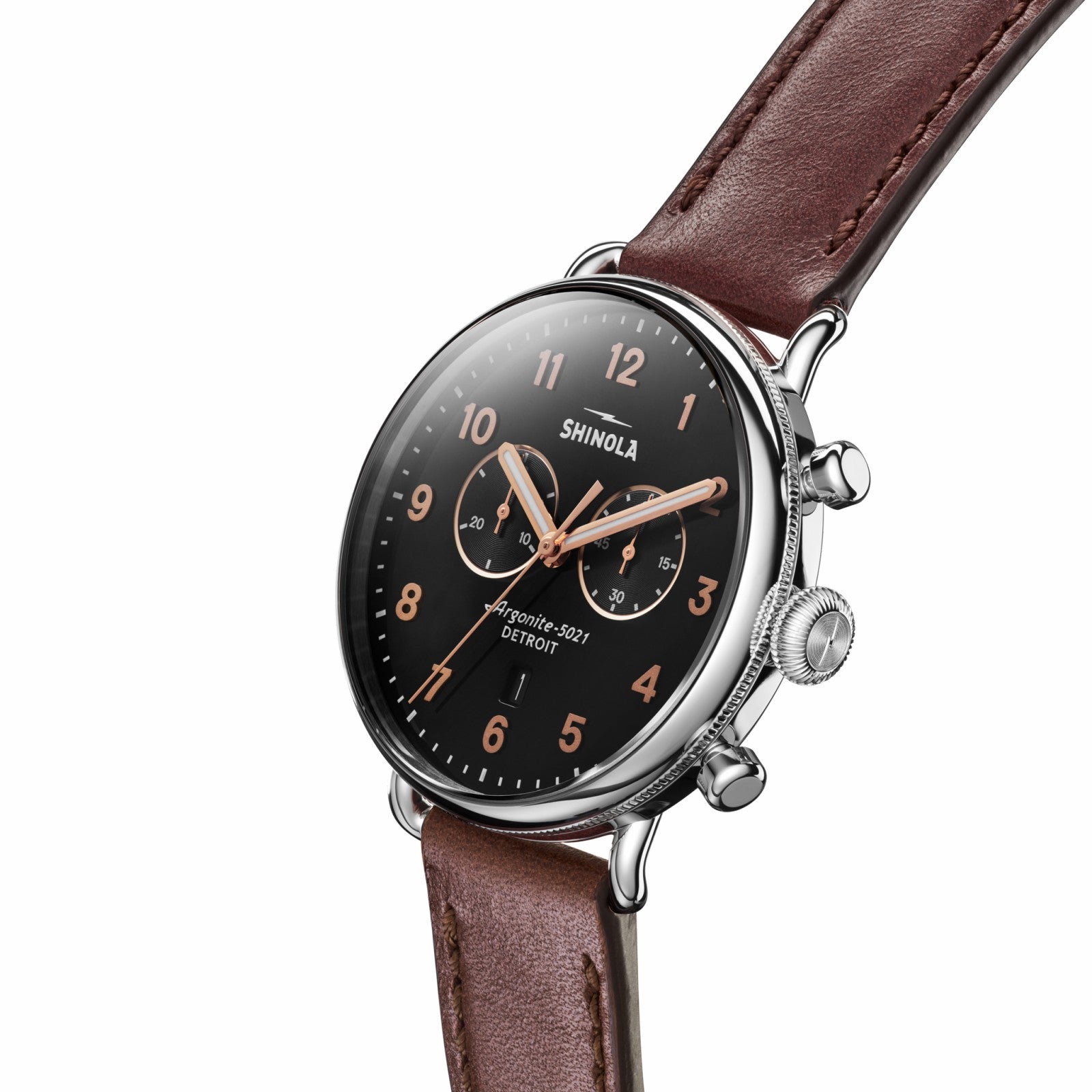 Shinola Canfield 2 Eye Chrono - Black