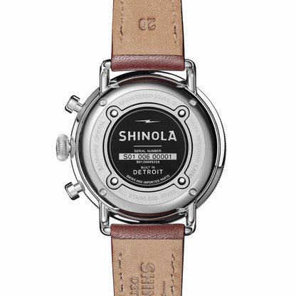 Shinola Canfield 2 Eye Chrono - Black