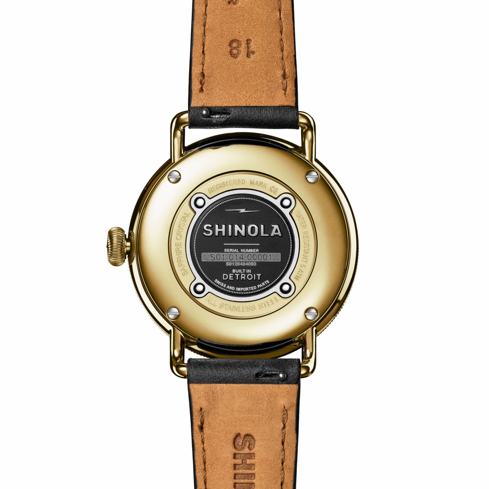 Shinola Canfield Watch - Black/Gold