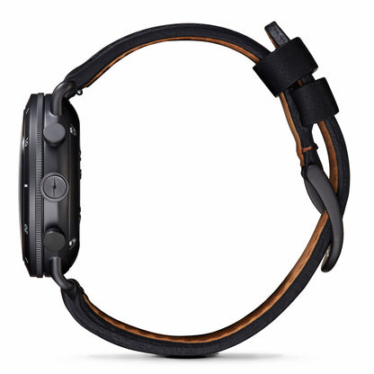 Shinola Canfield Sport Chronograph Watch - Black Leather Strap