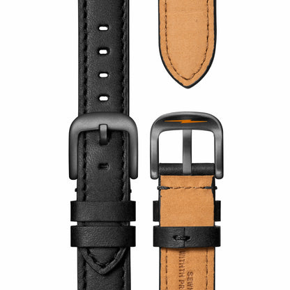 Shinola Canfield Sport Chronograph Watch - Black Leather Strap