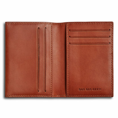 Shinola Folded Card Holder - Rust