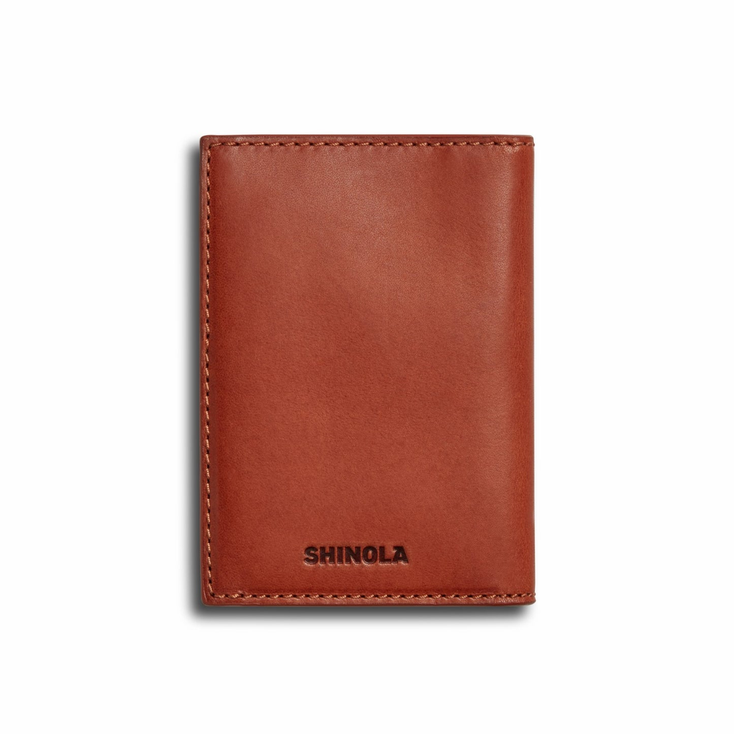 Shinola Folded Card Holder - Rust