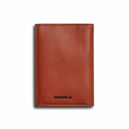 Shinola Folded Card Holder - Rust