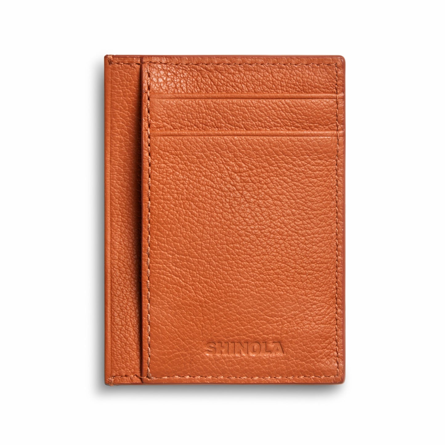 Shinola Canfield ID Card Holder - Rust