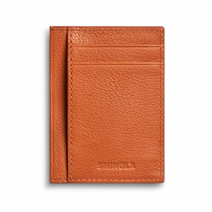 Shinola Canfield ID Card Holder - Rust