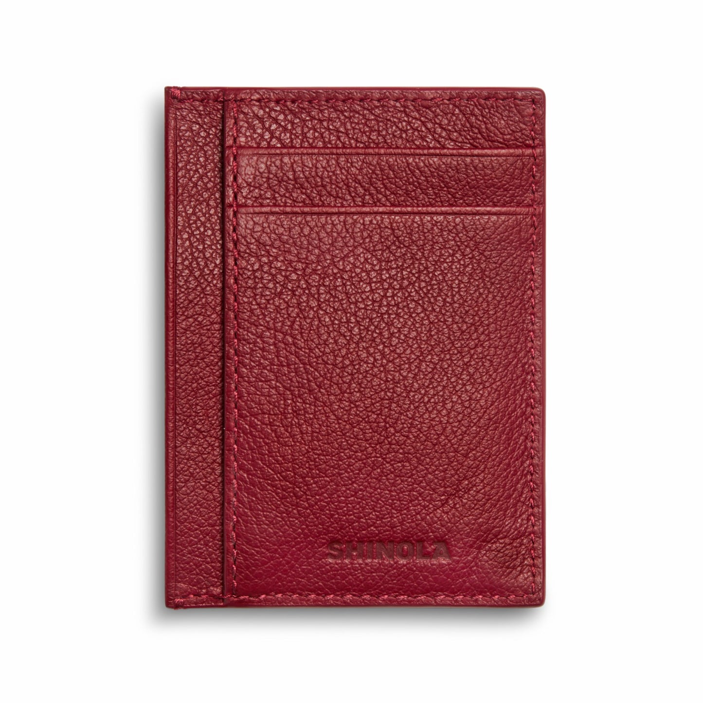 Shinola Canfield ID Card Holder - Ruby