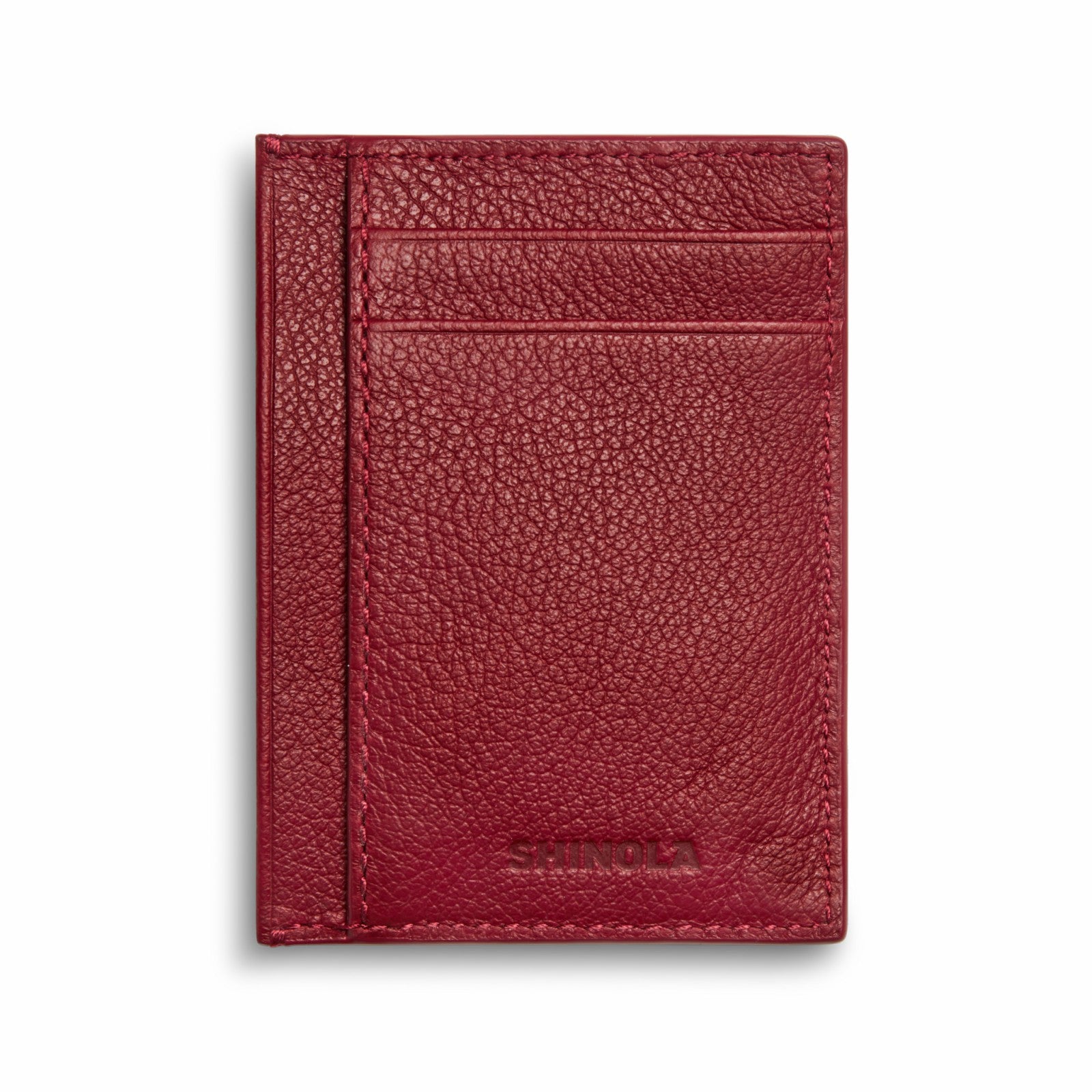 Shinola Canfield ID Card Holder - Ruby