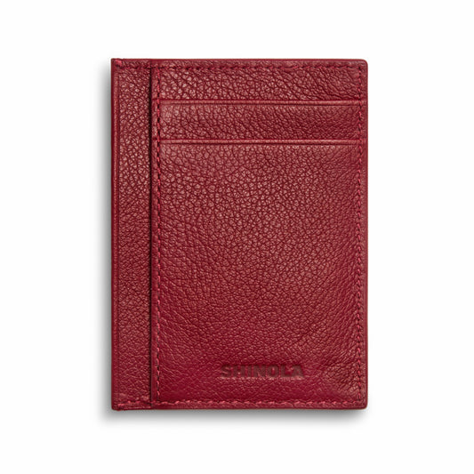 Shinola Canfield ID Card Holder - Ruby